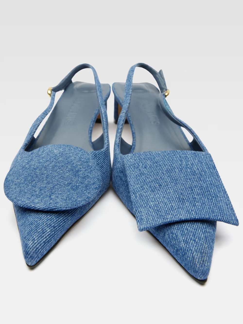 Jacquemus The Low Duelo Slingbacks Blue Size 37 New in Box $820